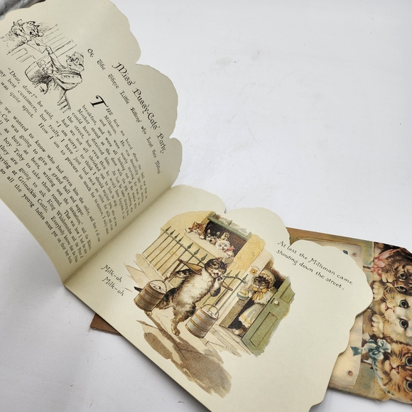 2 RARE vintage Tales From Kittenland Book 1992 B.Shackman & Co. cats Victorian - Picture 9 of 10